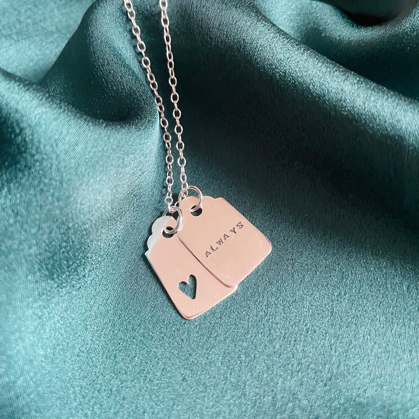 Love Always Tag Necklace - Silver