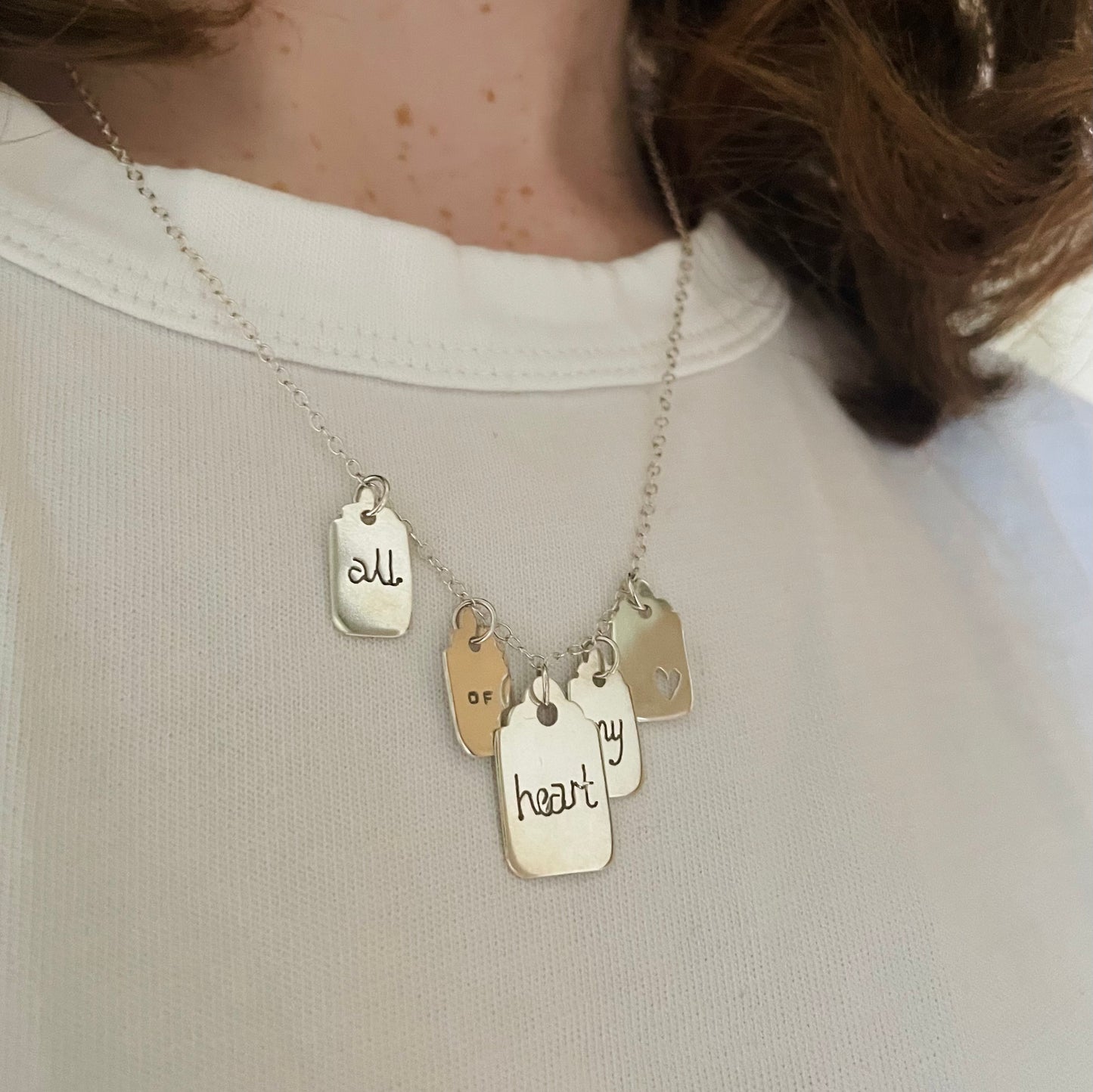 All of My Heart Necklace - Silver