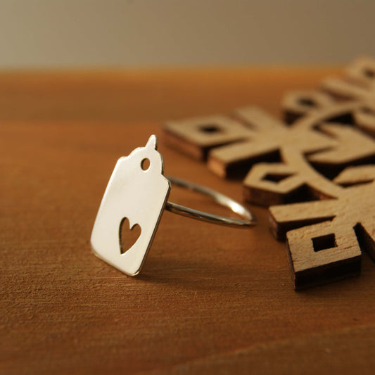 Tag Silver ring